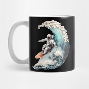 Astronaut Surfing Mug